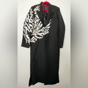 Toby By Hatem Alakeel Long Coat Jacket Black
